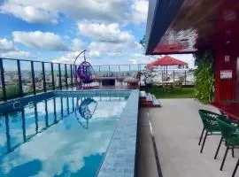Flat Exclusivo com Rooftop e Piscina