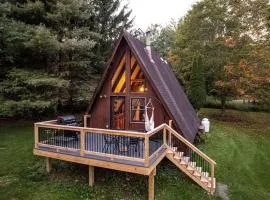 Peaceful A-Frame Retreat with Pond & Private Woodland Escape in Margaretville, New York