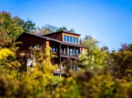 Secluded Contemporary Haven with Fire Pit & Sweeping Vistas in Margaretville, New York