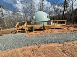 Secluded Woodland Geodome with Panoramic Views & Private Trails in Milledgeville, Georgia