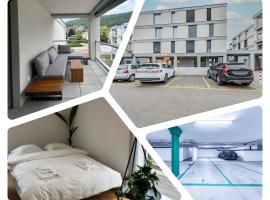 The R Apartment Engelberg, KLIMA, NEU, Balkon, Parking, hotel din Balsthal