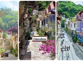 Quarto Grande em uma Linda Vila de Casas em Copacabana