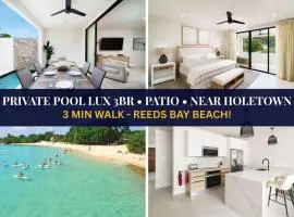 Walk to Beach New Stylish 3BR Pool