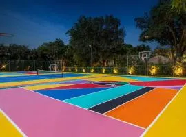 EmbraceVilla waterslide Multi Court&Cinema