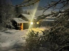 Historic Log Cabin With Views Of Jotunheimen, hotel a Heggenes