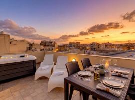 Don Rua 3BD Apartments & Penthouse with Heated Jacuzzi, hotel i Sliema