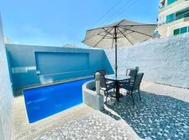 Comfortable apartment with pool, close to the beach
