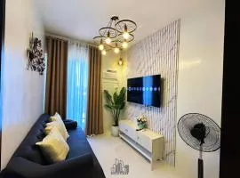 Condo-Resort style in Puerto Princesa with Balcony, Free Pool, Gym & Parking near City Center up to 5persons- B2 5KunziteB