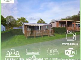 Houlgate-154- Mobilhome cosy 4 personnes Camping 5 étoiles, hôtel à Houlgate