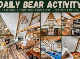 High Bear Activity, Handicap Ramp, Hot Tub, Fire Table, Game Room, Family Cabin