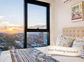 Puddings Home Stunning City Views Luxury 3BR Box Hill Skyone, khách sạn ở Box Hill