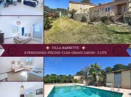 Villa Barbette - Piscine, Jardin clôturé, CLIM, 3 chambres, 8 personnes
