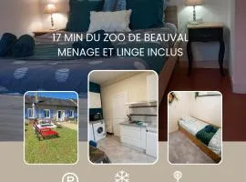 Gîte Au Gré du Canal ZOO Beauval 4 personnes parking