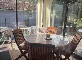 Chalet in Khelus with a quiet veranda & nature