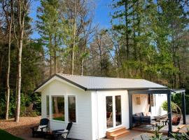 Natuurhuisje in het bos met rustige ligging en ruime tuin stijlvol ingericht StayatSas Sam, hotel i Epe