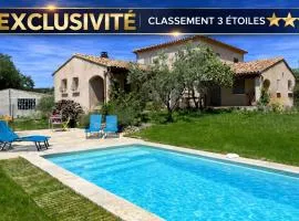 Havre de paix avec piscine au pied du Ventoux