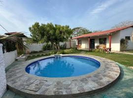 cabaña privada en santa veronica piscina y BBQ, hotel a Juan de Acosta