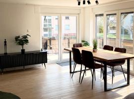 Modernes Apartment mit Terrasse nahe Schweiz, Hotel in Jestetten