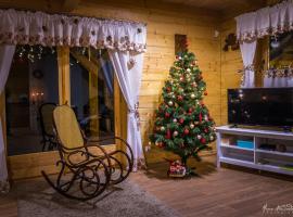 Borowikowe Zacisze drewniane domy z dostępem do balii i sauny, hotel in Falsztyn