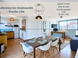99B - Appartement lumineux 4 pers proche Lille