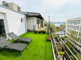 Danube-view City Center Apartment with Terrace
