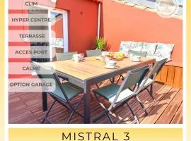 Mistral 3 Élégant duplex 2 chambres avec terrasse et climatisation, à proximité immédiate du port