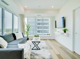 Kitchener में, होटल Elegant Open-Concept Condo in Downtown K-W