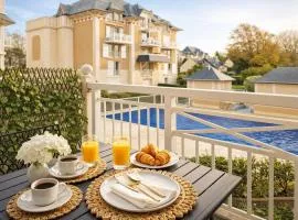 L'Orchidée - Balcon Vue sur Piscine & Plage - Garage Privé - Dinard