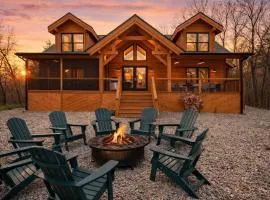 Family-friendly cabin with game room and backyard
