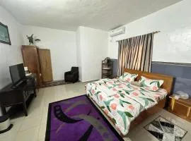 Chambre spacieuse meublée