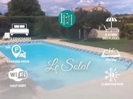 Le Soleil - Résidence avec piscine et parking - 15 min des plages