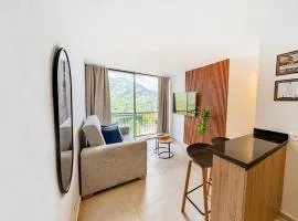 Apartamento en Armenia con vista a la montaña, hasta 6 personas
