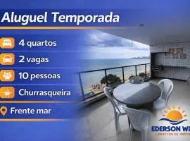 Guarapari Praia Frente Mar 4 quartos, 2 suites com Churrasqueira