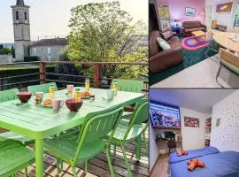 Haut de maison Déco années 80-90 Terrasse Clim