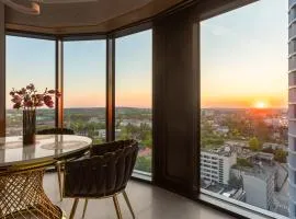 APARTAMENT e&m Prestige-19 Piętro Global Luxury Sky View Katowice