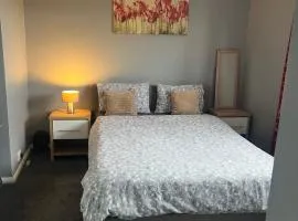 Cozy Private Double Room with Workspace & Garden View