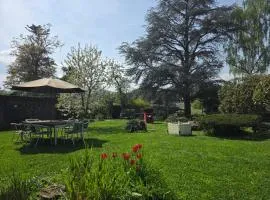 Le nid des volcans, jardin, brasero & bain nordique