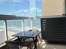 Apartamento Pé na Areia com Churrasqueira Carvão Wi Fi Grátis