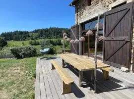 Ancienne étable avec vue