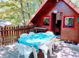 Chalet dans camping à Camon