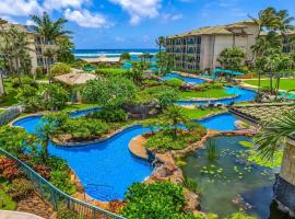 Waipouli G203 Beachfront Resort Pool Slides & AC, hotel v mestu Kapaa