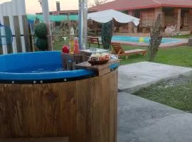 Cabaña con tinaja