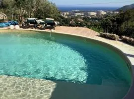 Fantastic villa in the bay of Cannes, 5 minutes from the beach - with private pool