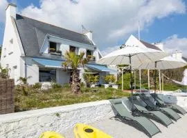 Villa vue mer les pieds dans l'eau