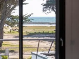 Le Bain de mer - vue sur la plage
