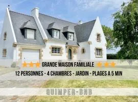 Grande maison familiale 12 pers avec jardin, proche plage Ste Anne