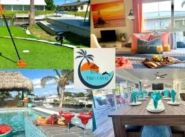 TIKI on the CANAL mini-putt poolspa kayak fishing