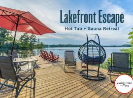 Lakefront Escape Hot Tub & Sauna Retreat, hotel a Gravenhurst