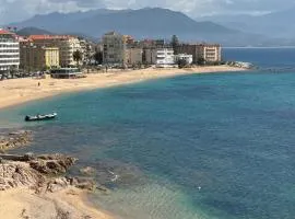Balcon sur la mer appartement climatisé deux chambre plages commerces et parking gratuit au pied de l immeuble