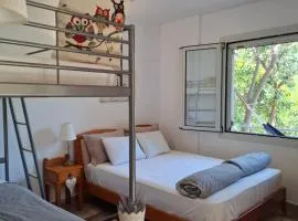 Family friendly apartment with a garden view